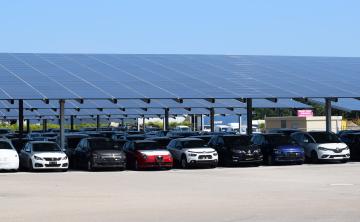 Centrale ombrières solaires de parking Obton sur Bassens