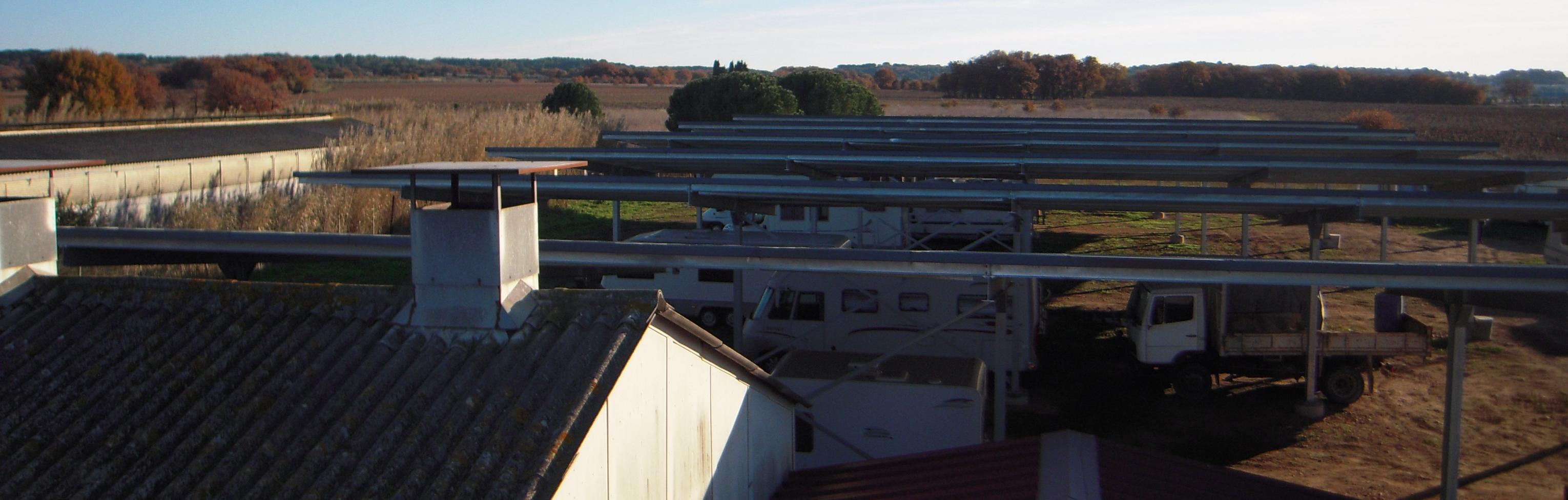 Ombrières de Parking Photovoltaïques Obton - Garage des Canaux Vauvert