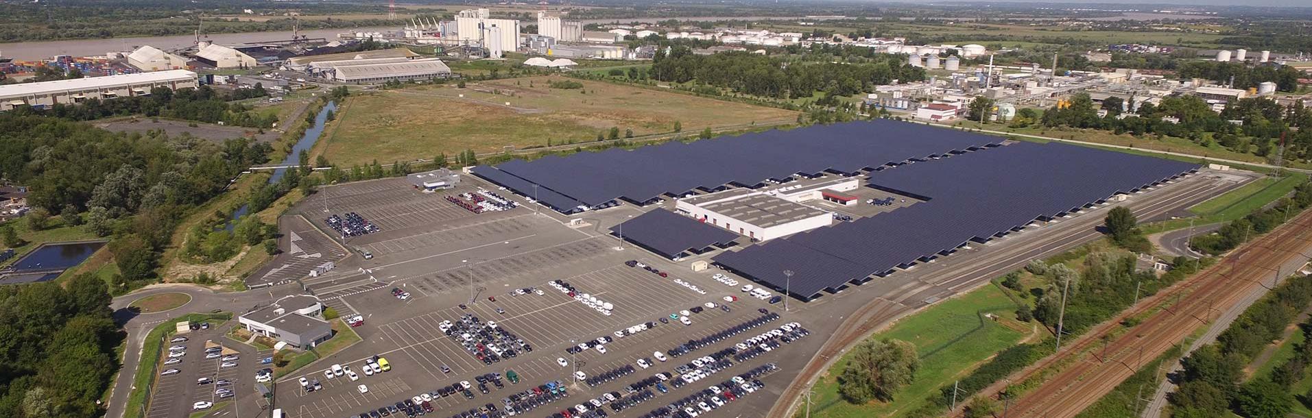 Ombrieres solaires Coruscant STVA Bassens